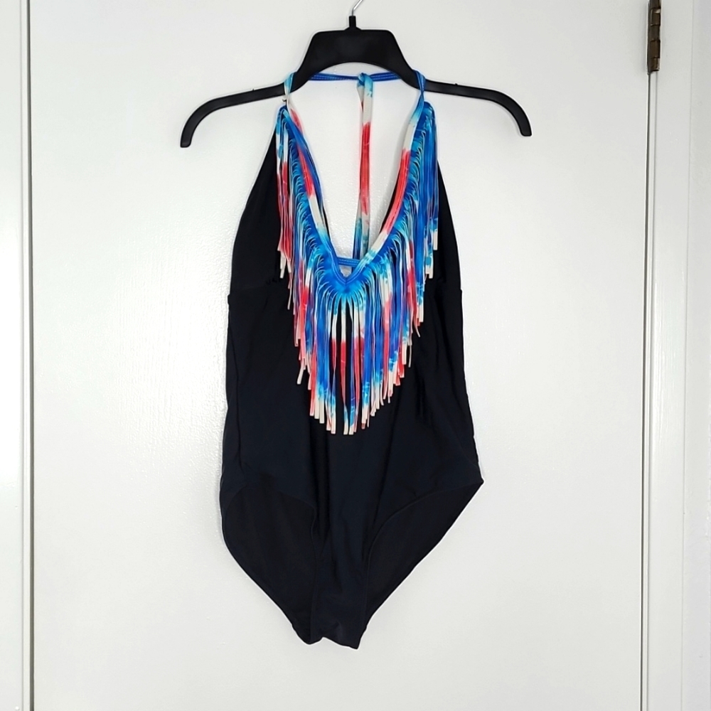 Op one piece bathing suit with fringe 🔥 5/$25 Bundle Sale 🔥